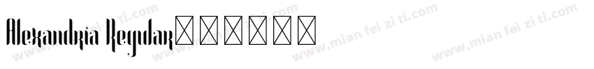 Alexandria Regular字体转换